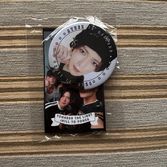 Kpop ATEEZ Yeosang and Jongho Bundle Fashion Pins and Stickers - Picture 3 of 4